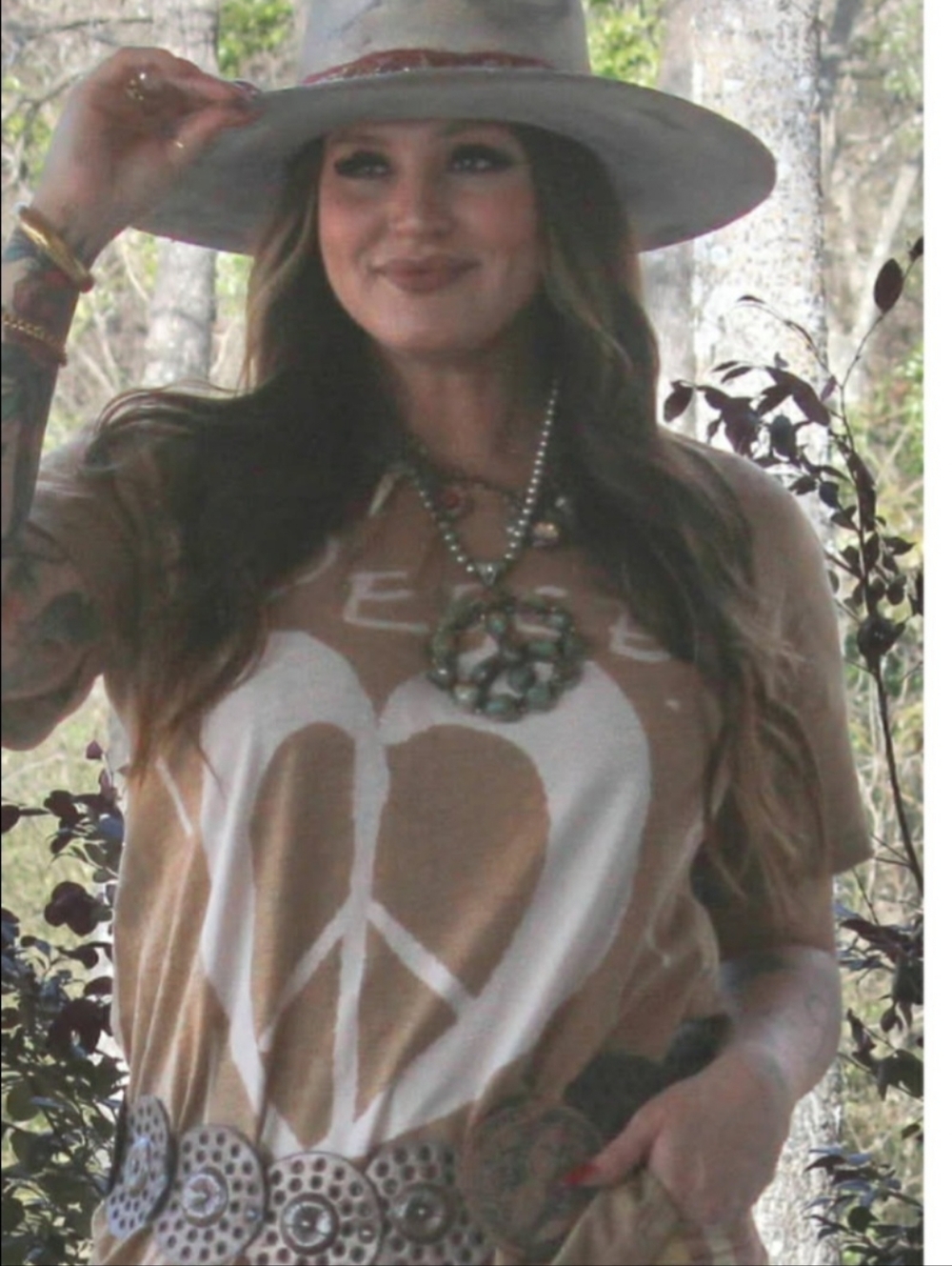 NWT! Jaded Gypsy Peace&Love Tee Lg/Xl